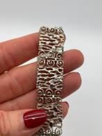 A171 Prachtige zilveren armband brutalist, Sieraden, Tassen en Uiterlijk, Antieke sieraden, Ophalen of Verzenden, Zilver, Armband