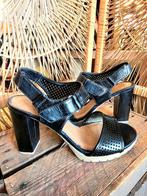 YV6184:Clarks Pastina Malory Heel Sandals Shoes Schoenen, Zwart, Gedragen, Sandalen of Muiltjes, Ophalen of Verzenden