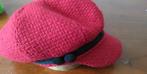 Vintage pet, ballonpet, rood met zwarte band, gevoerd, Pet, Monsoon, Gedragen, One size fits all