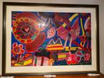 Gesigneerde zeefdruk Corneille 2.15 m breed x1.62 m hoog EA, Antiek en Kunst, Kunst | Litho's en Zeefdrukken, Ophalen