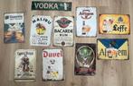 Diverse bier/drank platen voor aan de muur, Verzamelen, Biermerken, Ophalen of Verzenden, Nieuw, Reclamebord, Plaat of Schild