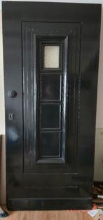 Houten voordeur met raam - 98,5 x 201 cm, Ophalen