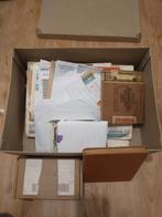 Doos vol postzegels, eerste dag enveloppen en postkaarten, Ophalen of Verzenden, Nederland