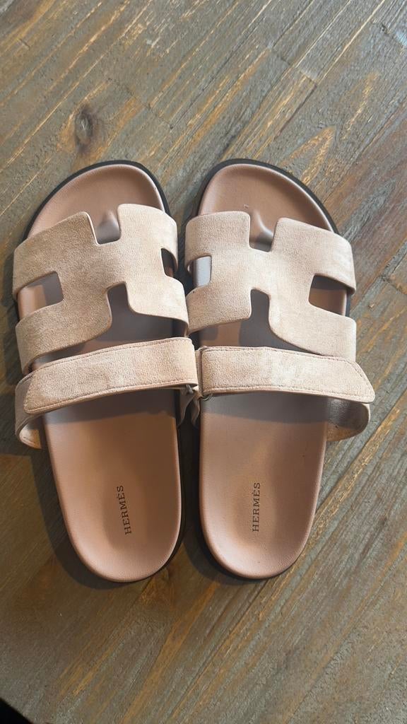 Hermes slippers, Kleding | Dames, Schoenen, Verzenden, Nieuw, Beige