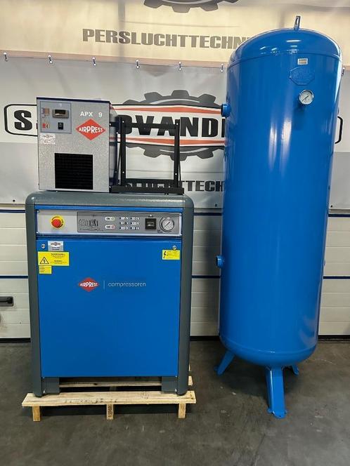 ACTIE SET AIRPRESS APZ900 COMPRESSOR INCL KETEL EN DROGER, Doe-het-zelf en Verbouw, Compressors, Nieuw, 10 bar of meer, 100 liter of meer