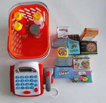 Kassa en boodschappen. beschikbaar voor biedingen