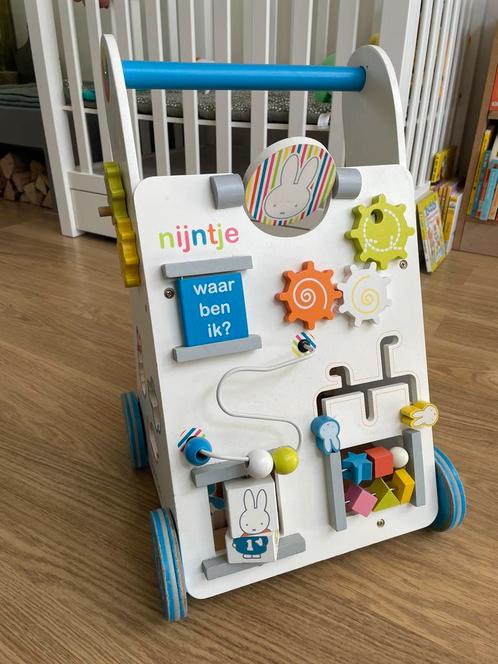 Loopwagentje Nijntje, Kinderen en Baby's, Speelgoed | Houten speelgoed, Gebruikt, Overige typen, Ophalen
