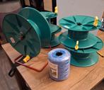 5x 400 meter blauwe schrikdraad met Drager +5 x haspels, Dieren en Toebehoren, Stalling en Weidegang
