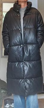 Mooie padded leren winterjas Mango S., Ophalen of Verzenden, Nieuw, Zwart