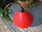 Schoenmakers lampje -hanglamp -keukenlamp- hal lamp-rood 60s, Gebruikt, Ophalen of Verzenden, Minder dan 50 cm, Metaal