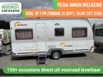 Dethleffs New Line 450 RONDZIT + VOORTENT +VASTBED, Caravans en Kamperen, -, Serviceluik, -, Bedrijf