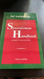 J. Anthierens - Synoniemen handboek, Overige wetenschappen, Ophalen of Verzenden, Zo goed als nieuw, J. Anthierens
