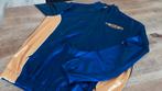 AGU fietsjas lange mouw, maat XXL, blauw met gele bies., Fietsen en Brommers, Ophalen of Verzenden, XXL, Bovenkleding