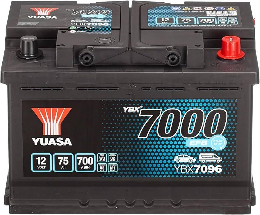 accu yuasa ybx7096 75ah  efb met start stop, Ophalen, Nieuw, BMW