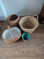 Rieten manden, Ophalen, Zo goed als nieuw, Rond, Riet