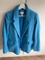 H&M tweed blazer xs, Kleding | Dames, H&M, Blauw, Ophalen of Verzenden, Zo goed als nieuw