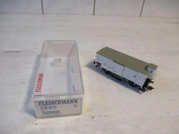  Fleischmann Gesl Goederen wagon met Remmershuis no 5880 K beschikbaar voor biedingen