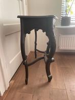 Zwarte barok sidetable, 25 tot 50 cm, Rechthoekig, Ophalen of Verzenden, Zo goed als nieuw