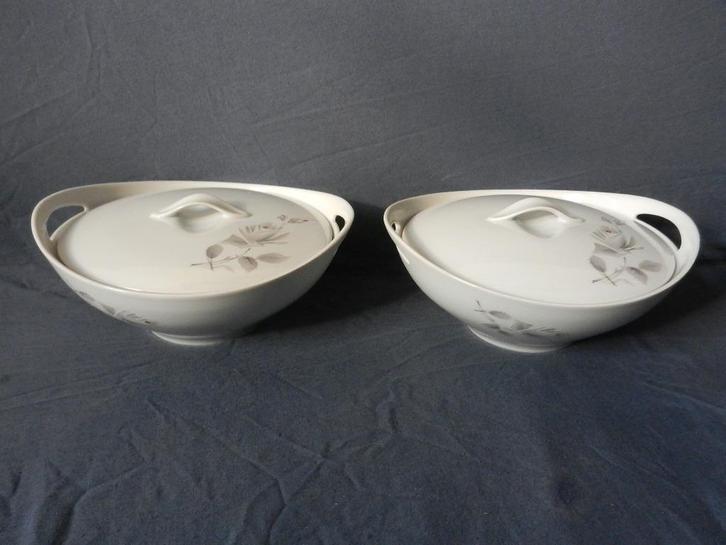 Paar terrines Eschenbach model Larissa met rozentak A Copier, Antiek en Kunst, Antiek | Keramiek en Aardewerk, Ophalen of Verzenden