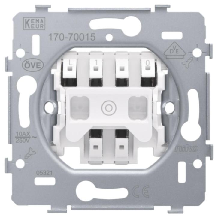 3x Niko Pulsdrukker 170-70015, Hobby en Vrije tijd, Elektronica-componenten, Nieuw, Ophalen of Verzenden