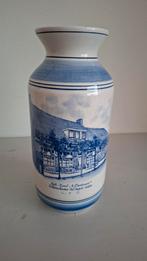 Delfts Blauwe Vaas met afbeelding, Ophalen of Verzenden