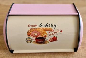 Roze Broodtrommel Fresh Bakery beschikbaar voor biedingen