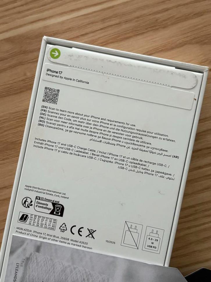 iPhone 17 256GB Mist Blue - Nieuw in Doos!, Telecommunicatie, Mobiele telefoons | Apple iPhone, Nieuw, 256 GB, Zonder abonnement