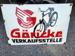 emaille fiets reclamebord, Verzamelen, Ophalen of Verzenden, Gebruikt, Reclamebord