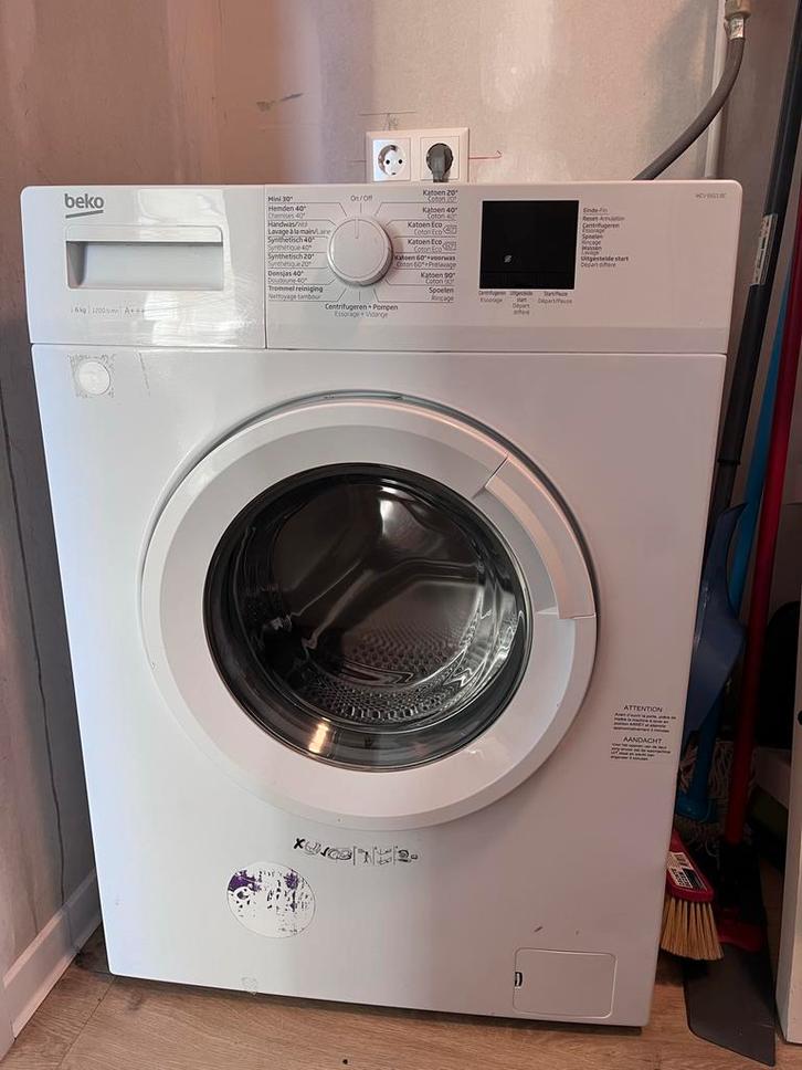 Beko Wasmachine - 6kg - 7 jaar oud, Witgoed en Apparatuur, Wasmachines, Gebruikt, Voorlader, 4 tot 6 kg, 85 tot 90 cm, Minder dan 1200 toeren