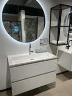 Ben Vario badmeubelset wit incl. ronde spiegel met LED 100, Ophalen, Nieuw, 50 tot 100 cm, Minder dan 100 cm