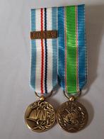 Medaille setje UNIFIL Libanon miniatuur, Verzamelen, Ophalen of Verzenden, Landmacht, Nederland, Lintje, Medaille of Wings