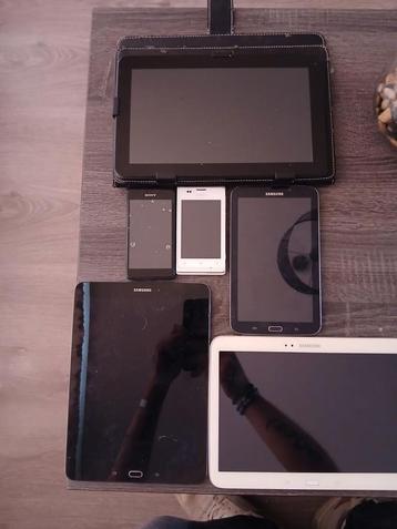 Niet werkend verschillende tablets en telefoons beschikbaar voor biedingen