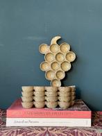 Set van 5 vintage escargot bistro schalen in druifvorm, Keramiek, Ophalen of Verzenden, Overige stijlen, Schaal of Schalen