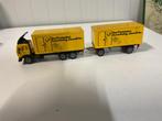 Siku Volvo truck met aanhangwagen postbezorging jaren 70, Hobby en Vrije tijd, Modelauto's | Overige schalen, Ophalen, Gebruikt