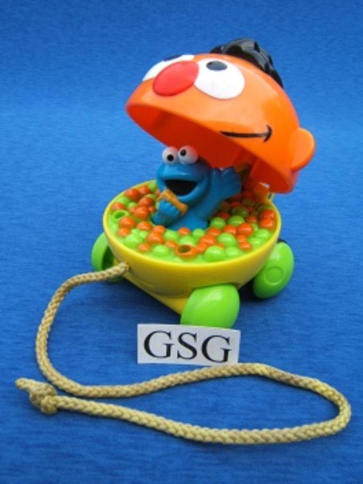 Trek Ernie met Koekiemonster en geluid nr. B7991-02, Kinderen en Baby's, Speelgoed | Overig, Zo goed als nieuw, Jongen of Meisje