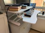 Sta-bureau verhoger - Zo goed als nieuw!, Huis en Inrichting, Bureaustoelen, Ophalen, Wit, Zo goed als nieuw, Bureaukruk