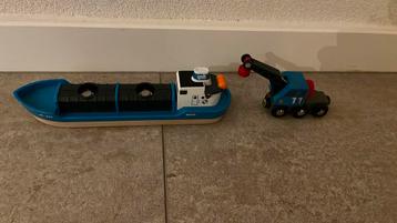 BRIO Containerschip met kraanwagen - 33534 beschikbaar voor biedingen