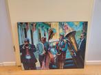 Vrolijk schilderij, Ophalen, Zo goed als nieuw, Schilderij, 75 cm of meer