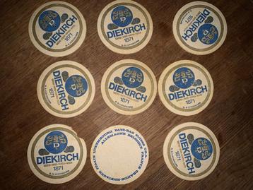 Diekirch 1871 Luxembourg 9-delige ronde onderzetter Vintage beschikbaar voor biedingen