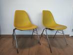 Vintage set Vitra design stoelen - Eames, Ophalen, Zo goed als nieuw, Wit, Eén