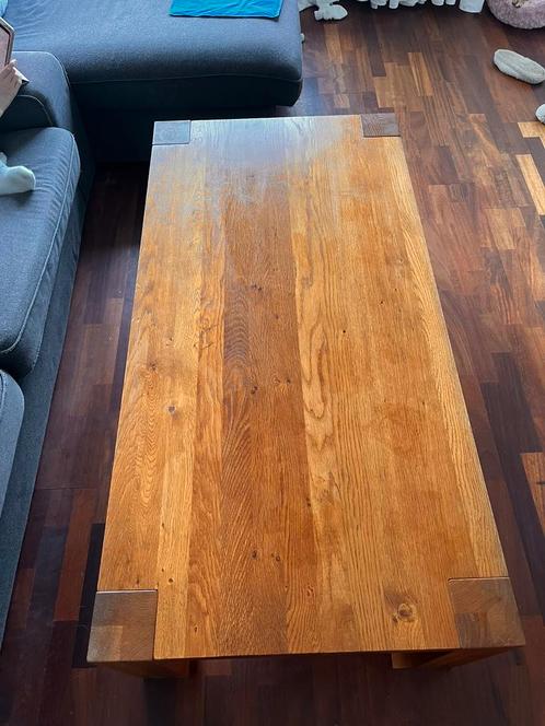 Solid Wood Coffee Table, Huis en Inrichting, Tafels | Salontafels, Zo goed als nieuw, Minder dan 50 cm, 50 tot 100 cm, 100 tot 150 cm