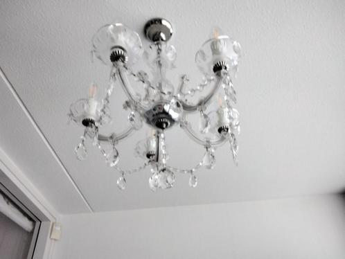 4 verschillende kristallen kronen, Huis en Inrichting, Lampen | Kroonluchters, Zo goed als nieuw, Ophalen