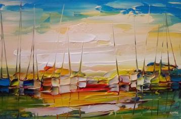 Schilderij - au Mouillage beschikbaar voor biedingen