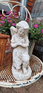 zware knielende engel~tuinbeeld~brocante tuin, Ophalen of Verzenden