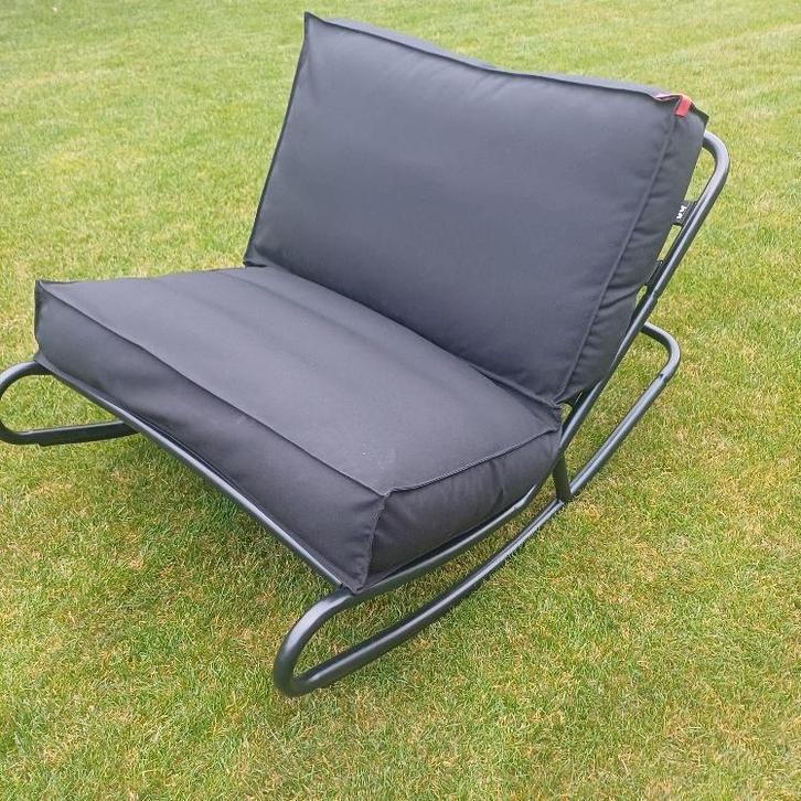 FATBOY Rock 'n Roll Schommelstoel, incl. kussen, Huis en Inrichting, Zitzakken, Zo goed als nieuw, Zwart, Ophalen