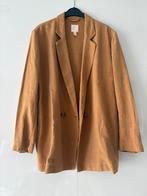 H&M blazer linnenmix mt 40, Maat 38/40 (M), H&M, Bruin, Ophalen of Verzenden