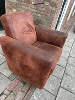 Bruine fauteuils, Huis en Inrichting, Fauteuils, Ophalen, Gebruikt, 75 tot 100 cm, Overige materialen
