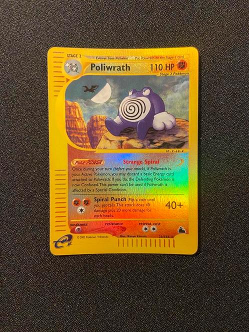 Skyridge Poliwrath Reverse Holo Rare 26/144 - Pokemon, Hobby en Vrije tijd, Verzamelkaartspellen | Pokémon, Zo goed als nieuw