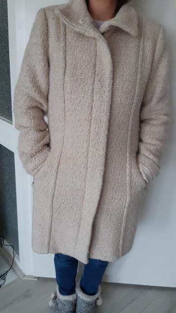 H&M dames beige winterjas, maat 38 beschikbaar voor biedingen