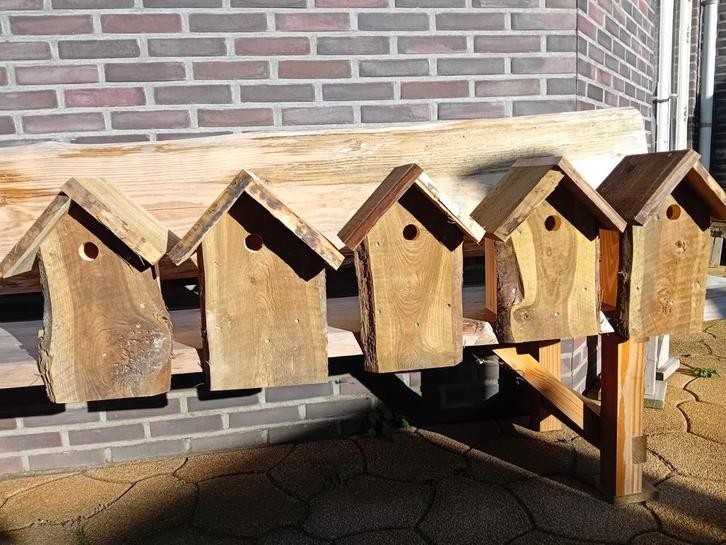 Nestkastje vogelhuisje pimpelmees koolmees douglas hout, Tuin en Terras, Vogelhuisjes en Vogelbaden, Nieuw, Ophalen of Verzenden